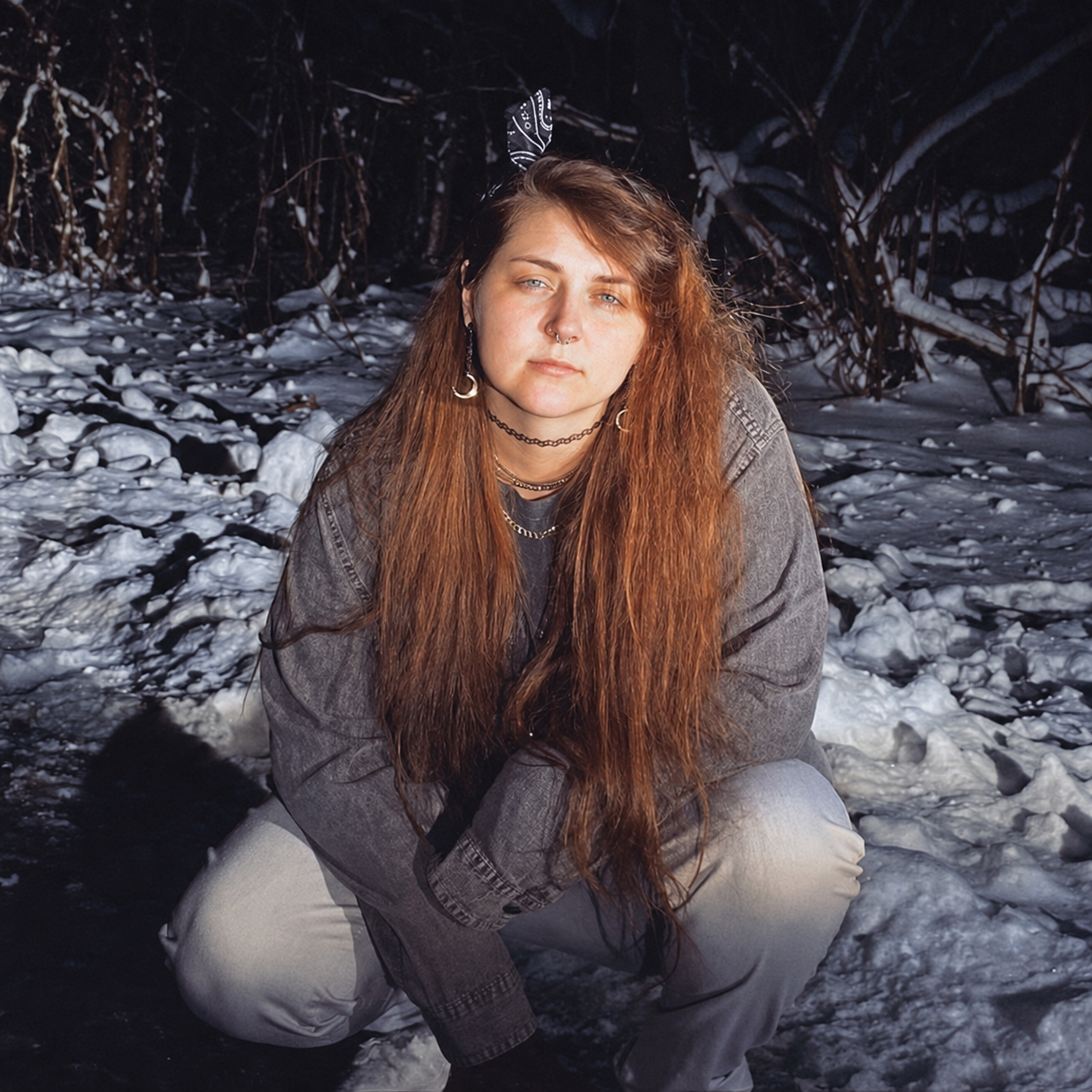 Portrait of Abby outdoors in the snow